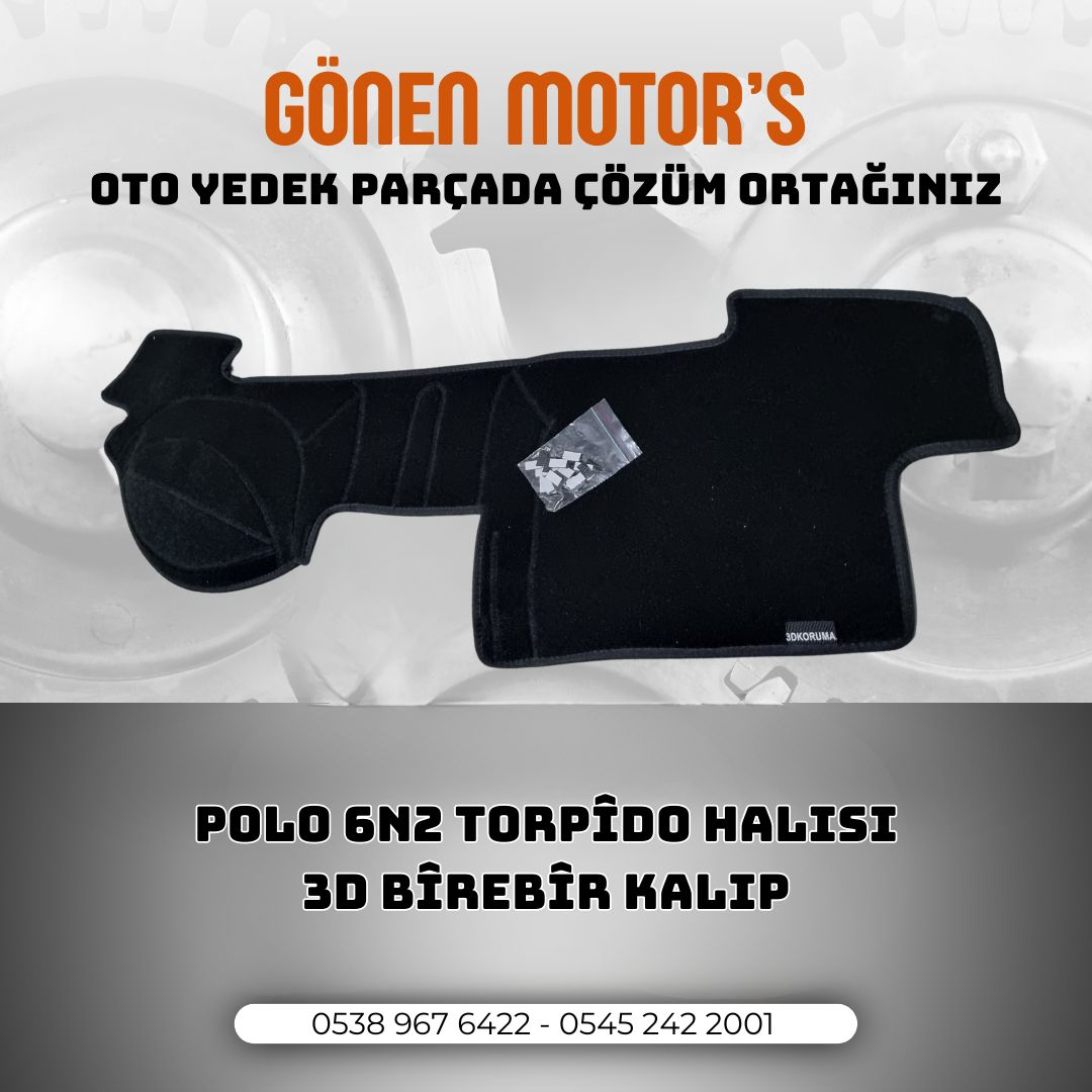019 - POLO 6N2 TORPİDO HALISI 3D BİREBİR KALIP